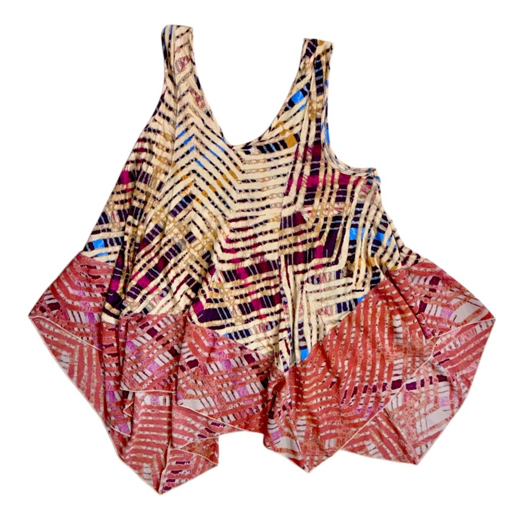 FREE PEOPLE URBAN outfitters handkerchief top women’s shirt size Large
